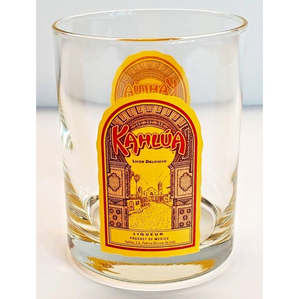 Kahlua Liqueur 4” Drink Glass Double Sided